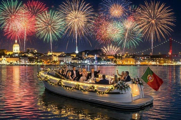 Silvester-Bootstour 2026/27 auf dem Tejo in Lissabon